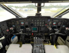 Full SD3-60 C-23B+ cockpit with view outside windshield