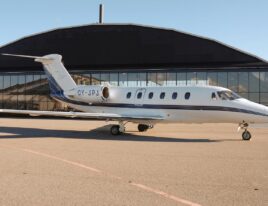 1984 Cessna Citation III side profile parked on ramp